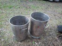 Rostfria kärl, gryta, kittel, 80 och 100 liter