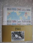 US Postal Service, WWII 50 år sen start, minnesmärken.