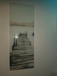 2 st glastavlor med strandmotiv