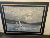 Stor tavla av Lee Reynolds – marint motiv (153x123 cm)