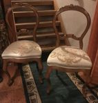 1 par Bok stolar i rokoko stil