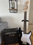 Squier Stratocaster mini inkl line 6 spider IV 15