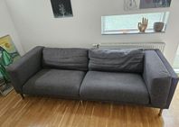 Tresits soffa, grått tyg 
