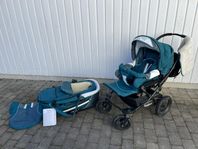 Emmaljunga duovagn Mondial de luxe - 3 in 1