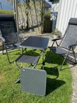 Campinggrupp och nivåklossar
