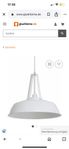 Kökslampa vit