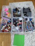 Lego -  10 kg- blandat med c:a 45 ritningar