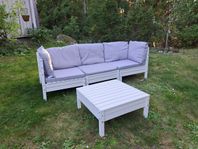 Utesoffa loungesoffa med tillhörande bord