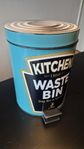Retro Köksavfallsbehållare med Pedal, 5L – "Heinz" Desig