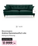 grön sammetssoffa