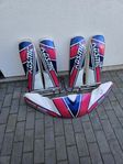Diverse kart delar och utrustning
