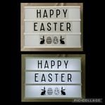 Lightbox/Ljusbox med bokstäver och symboler 