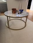 Soffbord marmor runt - 85 cm