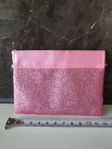 Rosa glitter purse new 100kr 