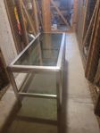 TV bänk, silver/metall, L1,08 H 0,48 B 0,45