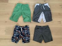 Fyra par shorts i storlek 116