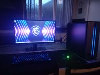 Grym RGB Gaming Dator Setup m/ Alla Tillbehör