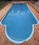 Pooltäcke inkl upprullare