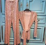 Vackert glittrigt set från Gina Tricot, stl XS, tags kvar 