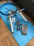 Cykeltrainer: Tacx Flow T2240 Smart med tillbehör