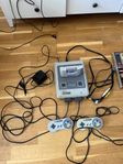 Super Nintendo med en massa spel