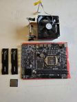 Motherboard BTC B250C, CPU, RAM and Cooler