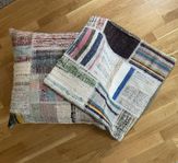Kuddfodral ”patchwork” trasmattor 