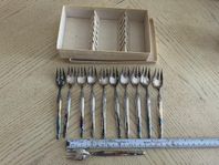 Nysilver gafflar från ”Frigast Denmark” i perfekt skick