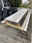 träbänk tryckt 3,6m