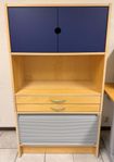 Skåp IKEA Effektiv, 3 st med blå luckor