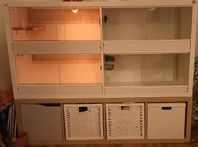 Hamster/ gerbilbur, gjord av IKEA kallax med förvaring