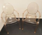 2 st. Louis Ghost ”Orange Sunset”, Kartell. Nypris 8600: