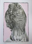 Ernst FUCHS Signerad litografi "The Virgin and the Fish"
