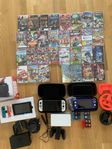 Massor med switch spel och 3 konsoler