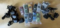 9 st Nokia 3310 med batteri och laddare