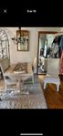 antik retro vintage Matsals grupp bord stolar