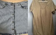 jeans kjol + Topp