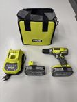 Ryobi skruvdragare med dubbla batterier