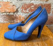 Snygga blå pumps / heels stl 36