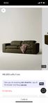 MELIDES soffa 3-sits grön