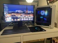 Desk computer/ dator med tillbehör