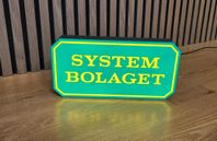 Systembolaget LED-(Vägg) Lampa / Ljusskylt