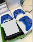 Blå kontroller för Xbox One