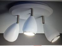 Taklampa/Rondell led 3L vit