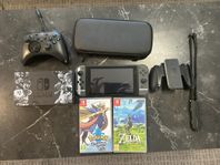 Nintendo Switch (Smash Bros Edition) + 2 spel & tillbehör!