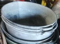 Zink baljor, vattenkannor, hinkar mm