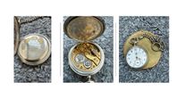 Antikt fickur L.U.C. Chopard, 1883 15 rubiner, silver 0.800