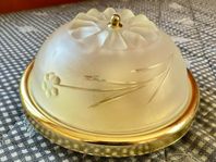 Elegant takplafond med frostat glas