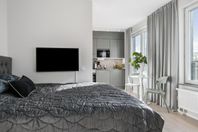 Yteffektiv etta i marina stadsdelen Oceanhamnen