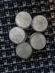 50st 1 kronor med 40 % Silver. 